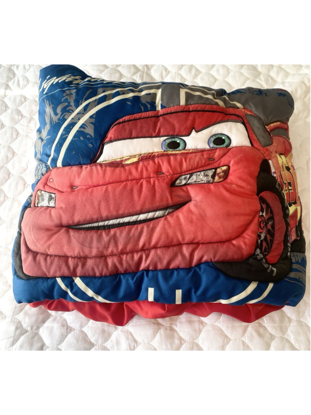 Disney Pixar Cars Lightning McQueen Quillow Pillow Blanket 41x61 Mater
